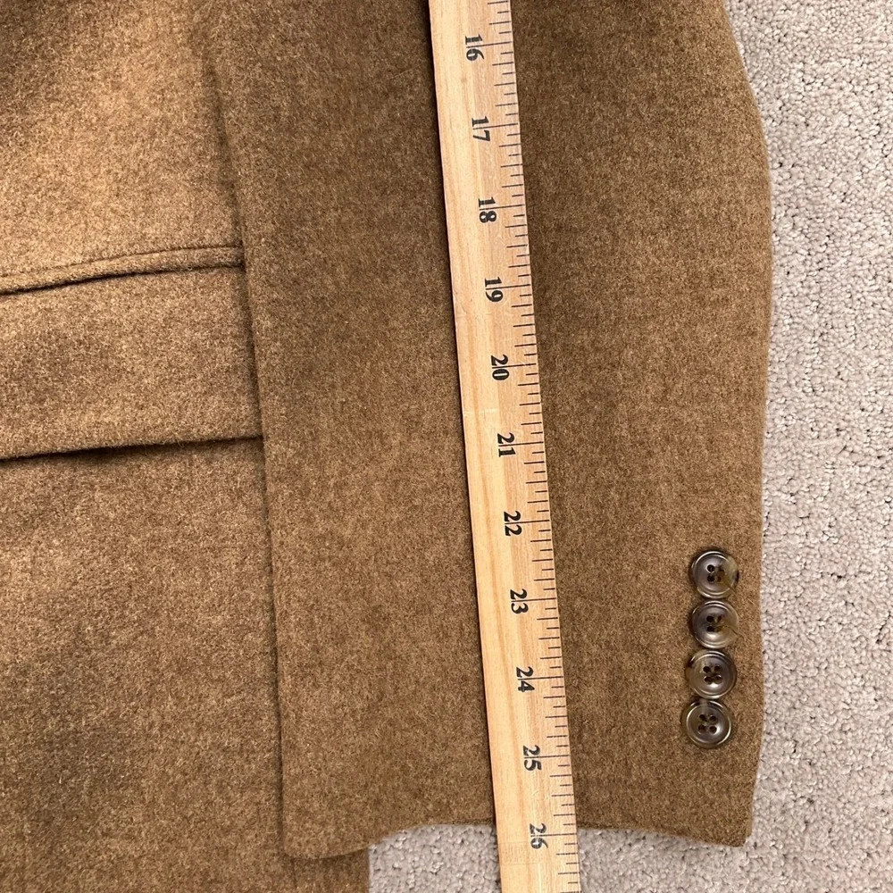 Jos A Bank Blazer Men 43L Tan Camel‎ Hair Luxury Classic Career Neutral VTG